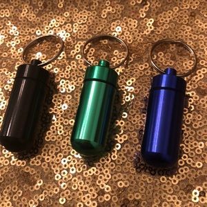 PILL HOLDER KEYCHAIN